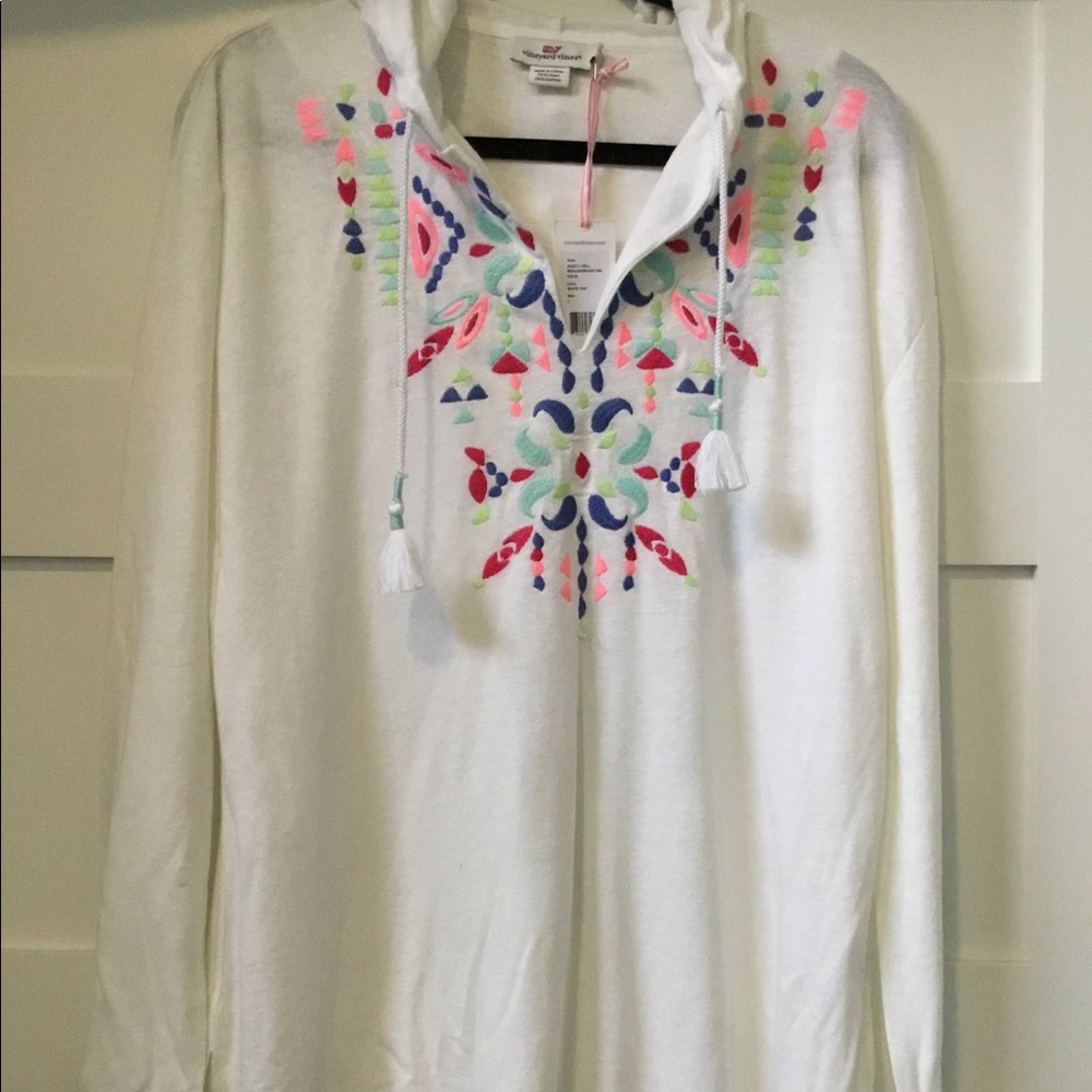 Vineyard Vines Women’s Embroidered Tunic Sz L